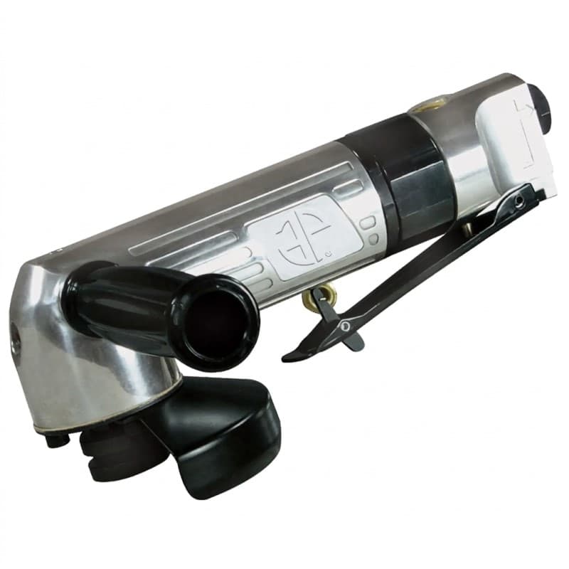 Astro 3005G 5-inch Air Angle Grinder with lever throttle and 360-degree directional side exhaust for industrial metal grinding. - Thumbnail 1