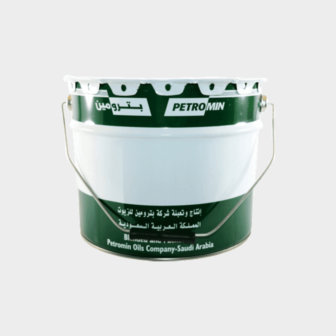 Petromin Grease MP 2 0010 lithium soap grease container for automotive and industrial lubrication.