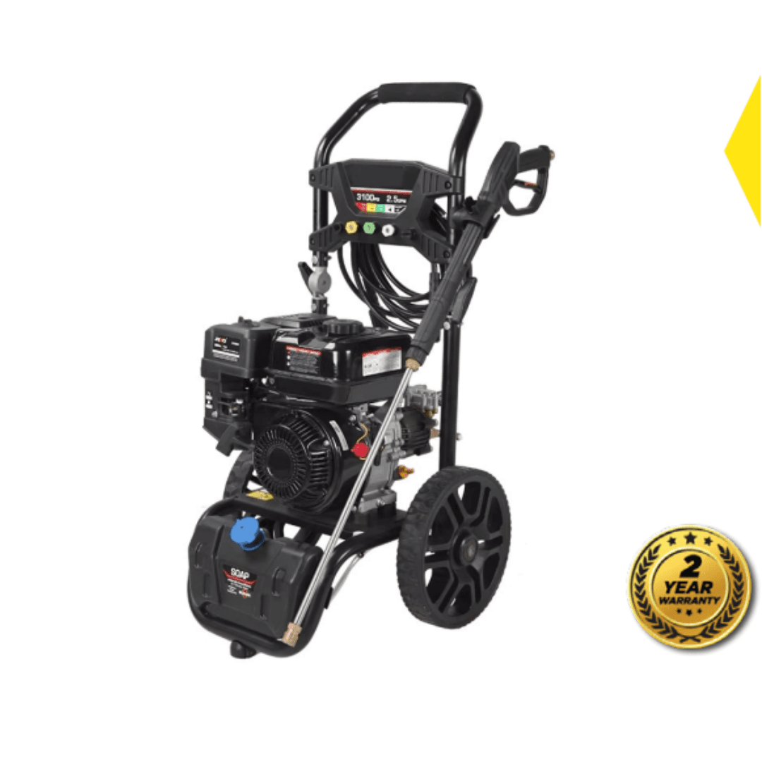SCONA 3200 PSI gas powered pressure washer with 224cc engine and 30cm never-flat wheels. - Thumbnail 1
