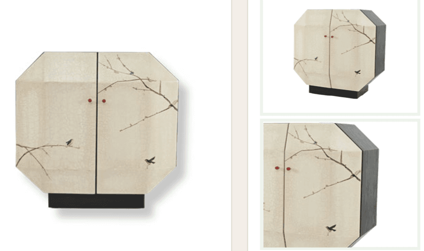 Flora Artisan Console with 101x101x40 cm dimensions showcasing its artisan design and sturdy build.