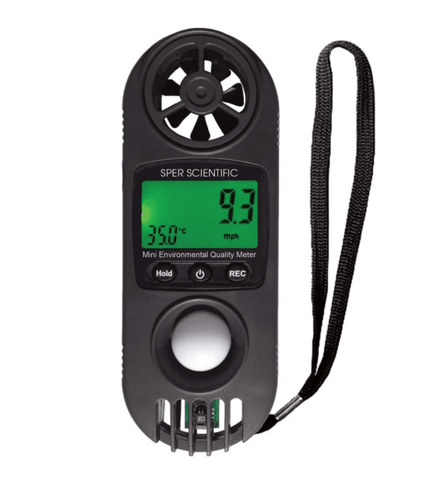 Sper Scientific 850027 tiny 12-in-1 environmental quality meter for professional one-hand field measurements